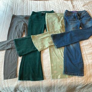💚 Lot of 4 Flared Leggings, Jeans